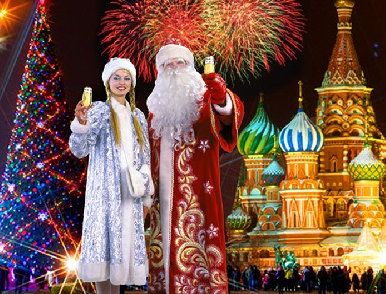 Результаты поиска изображений для запроса "Встреча Нового года на Красной площади"