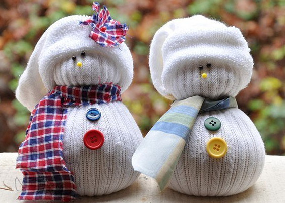 Снеговики из носков своими руками к Новому году