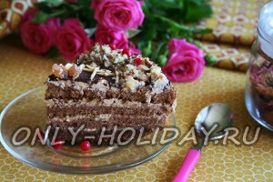 Бисквитный торт со сгущенкой рецепт с фото