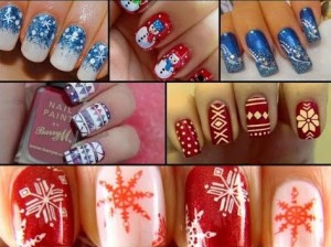 Новогодний дизайн ногтей, фото, новинки 2017 зима