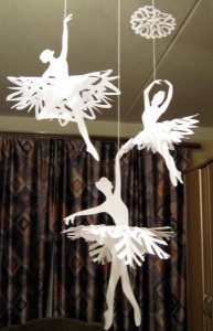 снежинка балерина из бумаги