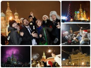 Встреча Нового года на Красной площади 2017